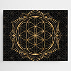 Seed of life in Lotus - Sacred Geometry Jigsaw Puzzle Gallery Image 1