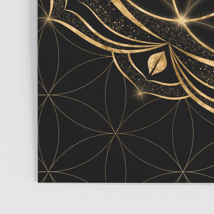 Seed of life in Lotus - Sacred Geometry Poster Gallery Image 3