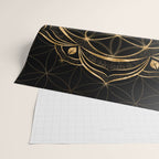 Seed of life in Lotus - Sacred Geometry Wrapping Paper Gallery Image 2