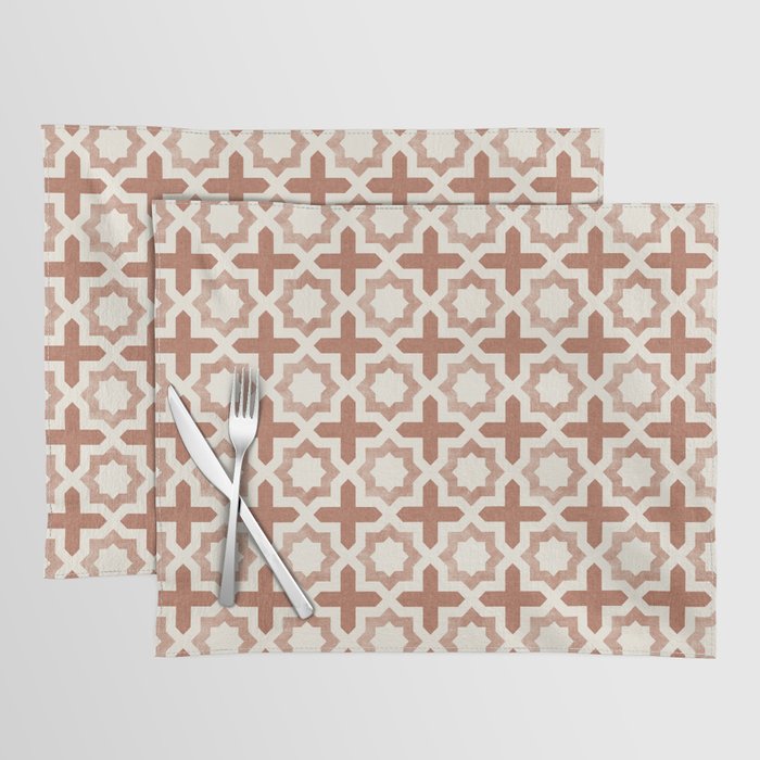 river stars - multi terracotta Placemat Gallery Image 1