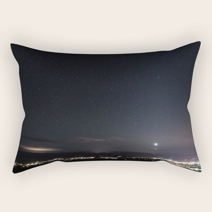 Arizona Desert Night Sky Stars Rectangular Pillow Gallery Image 2