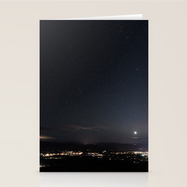 Arizona Desert Night Sky Stars Stationery Card Gallery Image 1
