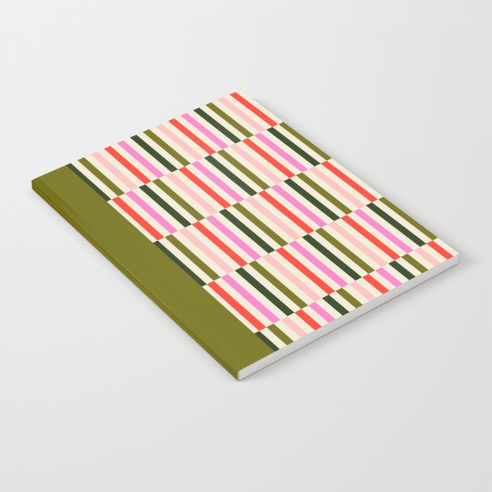 Holly Jolly Stripes Notebook Gallery Image 2