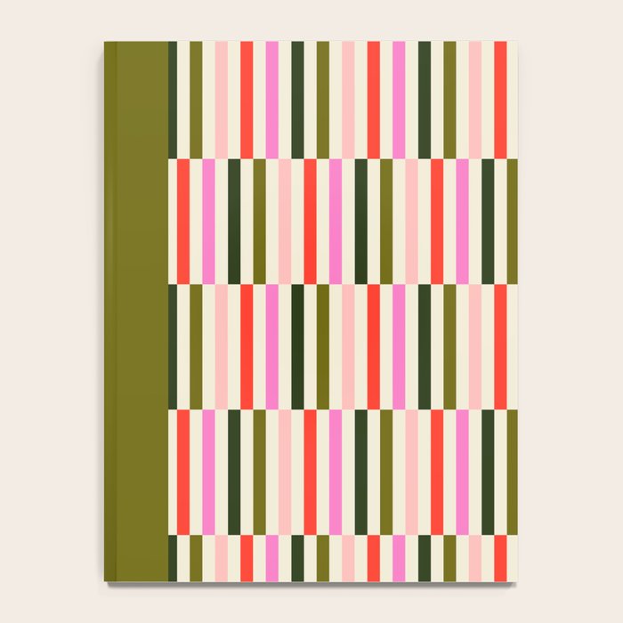 Holly Jolly Stripes Notebook Gallery Image 4