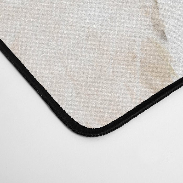 Sneaky Llama White Desk Mat Gallery Image 4