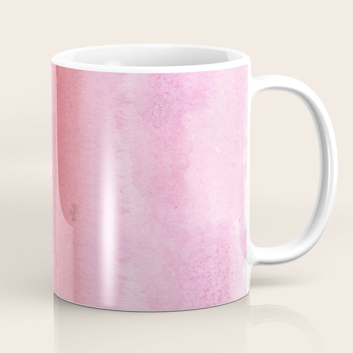 Modern abstract blush pink watercolor paint pattern Coffee Mug Gallery Image 1