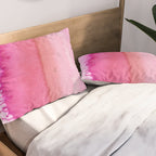 Modern abstract blush pink watercolor paint pattern Pillow Sham Gallery Image 2