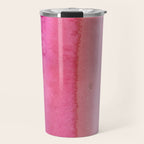 Modern abstract blush pink watercolor paint pattern Travel Mug Gallery Image 1