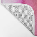 Modern abstract blush pink watercolor paint pattern Bath Mat Gallery Image 2