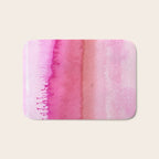 Modern abstract blush pink watercolor paint pattern Bath Mat Gallery Image 1