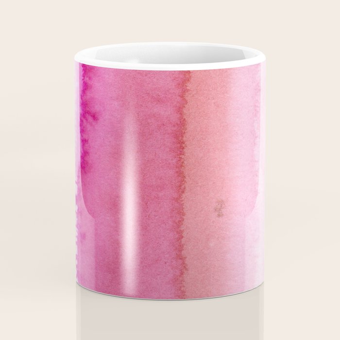 Modern abstract blush pink watercolor paint pattern Coffee Mug Gallery Image 4