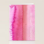 Modern abstract blush pink watercolor paint pattern Stationery Card Gallery Image 2