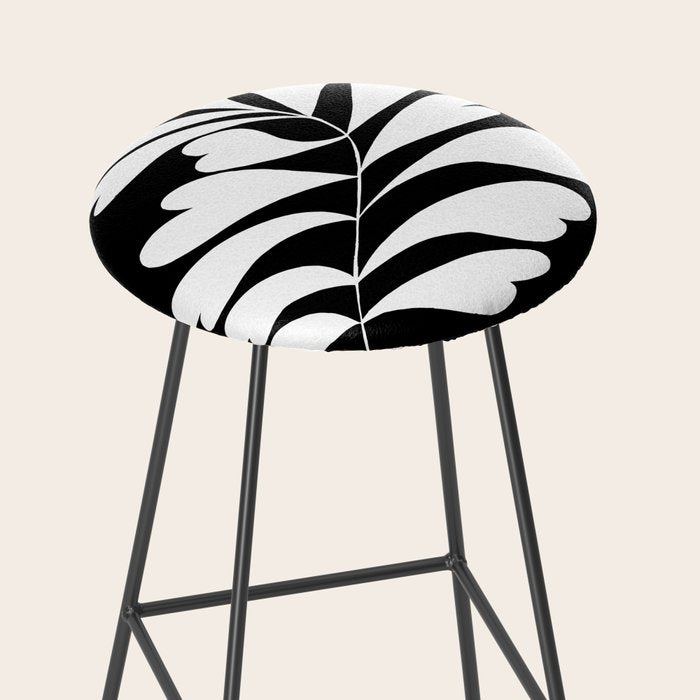 Love Palm Branch In Black  Stool Gallery Image 2