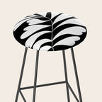 Love Palm Branch In Black  Stool Gallery Image 2