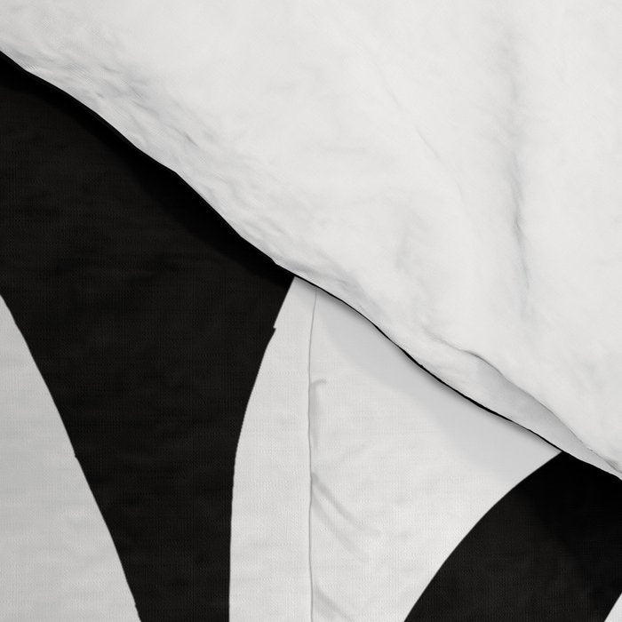 Love Palm Branch In Black  Comforter Gallery Image 4