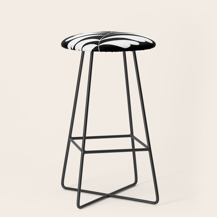 Love Palm Branch In Black  Stool Gallery Image 1