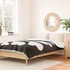 Love Palm Branch In Black  Duvet Cover Gallery Image 2