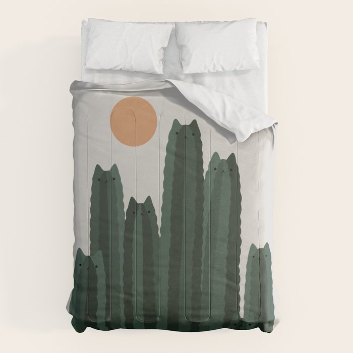 Cat and Plant 31 Comforter Gallery Image 6