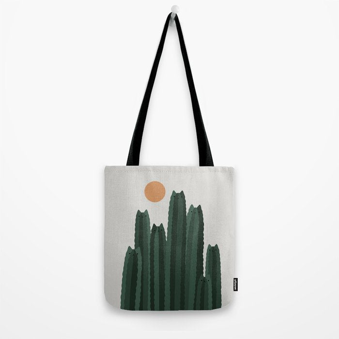 Cat and Plant 31 Tote Bag Gallery Image 2