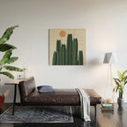 Cat and Plant 31 Wood Wall Art Gallery Image 2