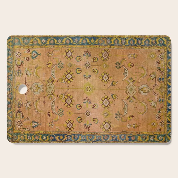 Persian Heritage Rug Design in Warm Earth Tones Cutting Board Gallery Image 1