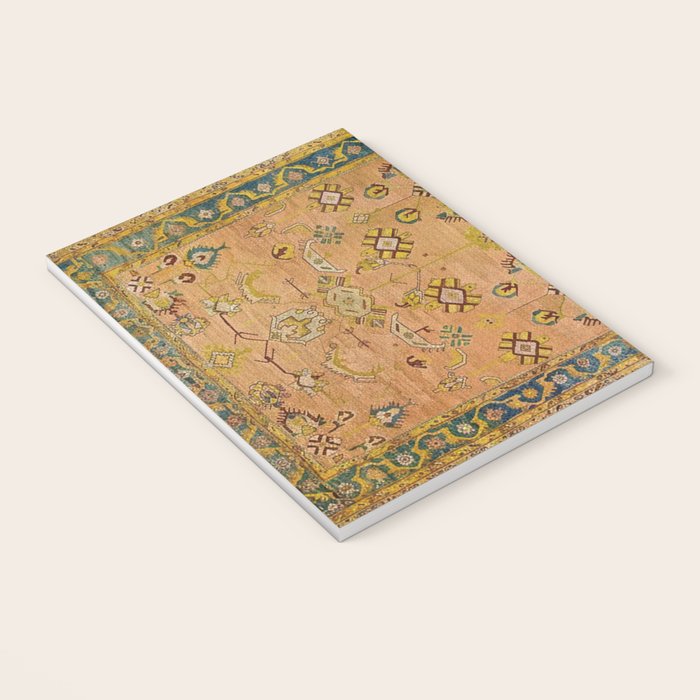 Persian Heritage Rug Design in Warm Earth Tones Notebook Gallery Image 3