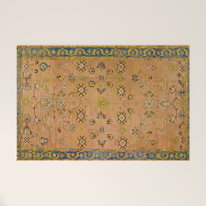 Persian Heritage Rug Design in Warm Earth Tones Welcome Mat Gallery Image 1