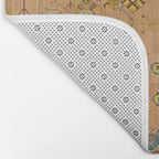 Persian Heritage Rug Design in Warm Earth Tones Bath Mat Gallery Image 2