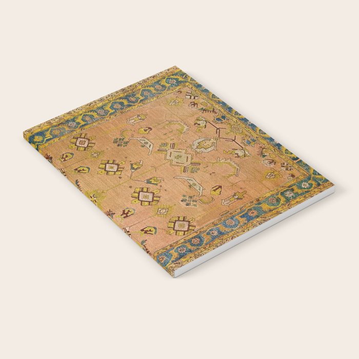 Persian Heritage Rug Design in Warm Earth Tones Notebook Gallery Image 2