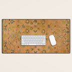 Persian Heritage Rug Design in Warm Earth Tones Desk Mat Gallery Image 1