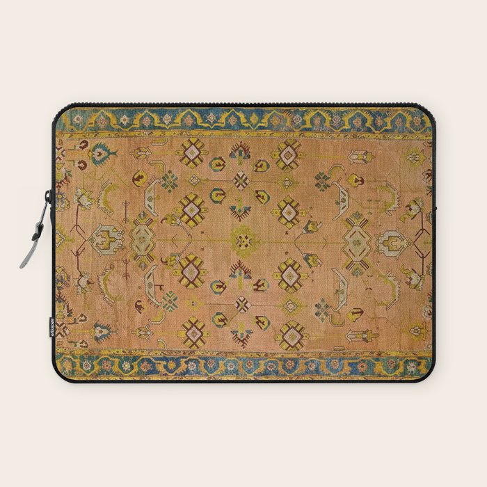 Persian Heritage Rug Design in Warm Earth Tones Laptop Sleeve Gallery Image 1