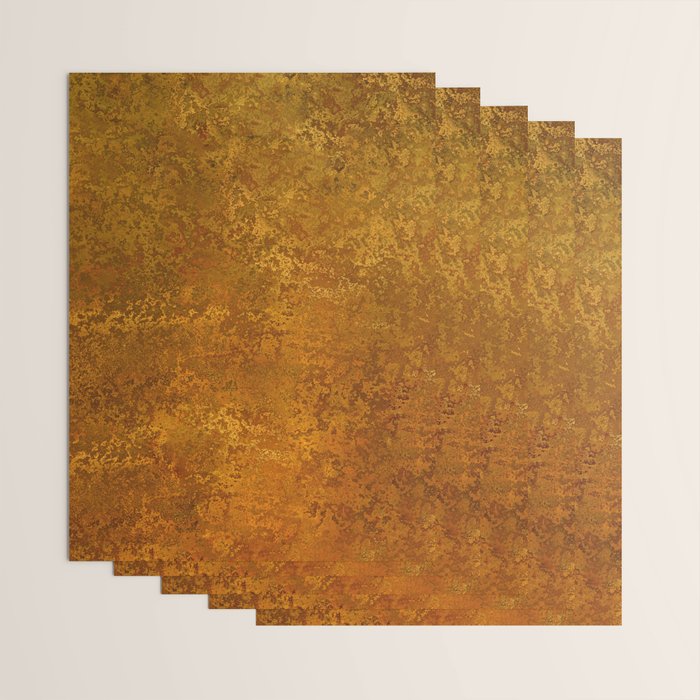 Vintage Gold Rust, Minimal Art Wrapping Paper Gallery Image 3