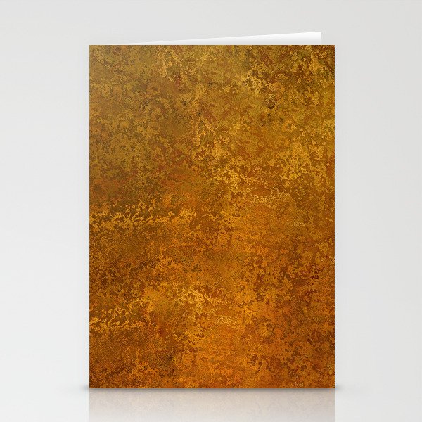 Vintage Gold Rust, Minimal Art Stationery Card Gallery Image 2