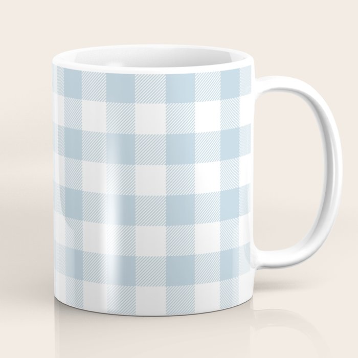 Baby Blue Buffalo Check Coffee Mug Gallery Image 1