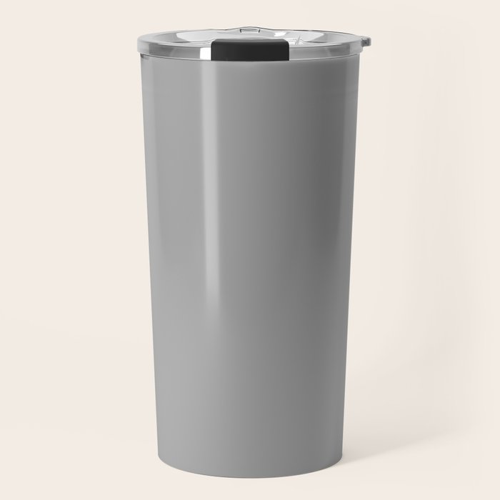 Smoke Grey Solid Color Travel Mug Gallery Image 1