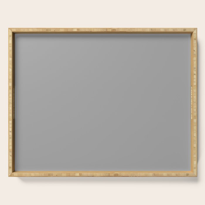 Smoke Grey Solid Color Serving Tray Gallery Image 1