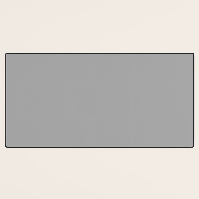 Smoke Grey Solid Color Desk Mat Gallery Image 3