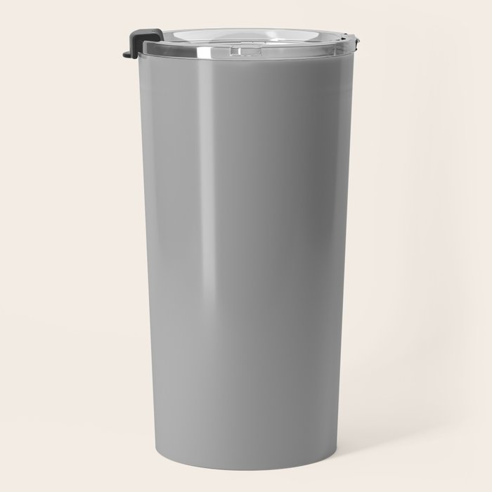 Smoke Grey Solid Color Travel Mug Gallery Image 3