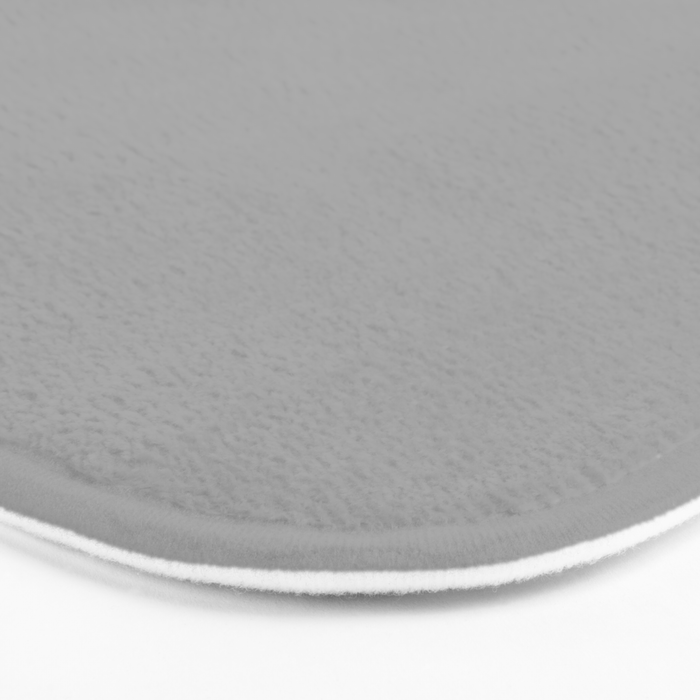 Smoke Grey Solid Color Bath Mat Gallery Image 3