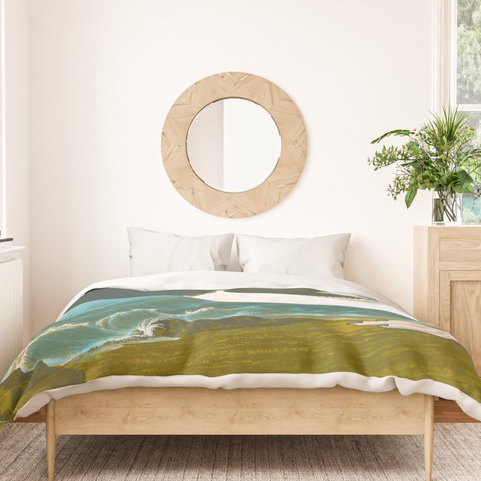 Pied oyster-catcher Bird Duvet Cover Gallery Image 3