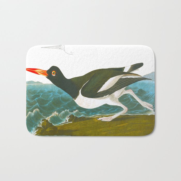 Pied oyster-catcher Bird Bath Mat Gallery Image 1