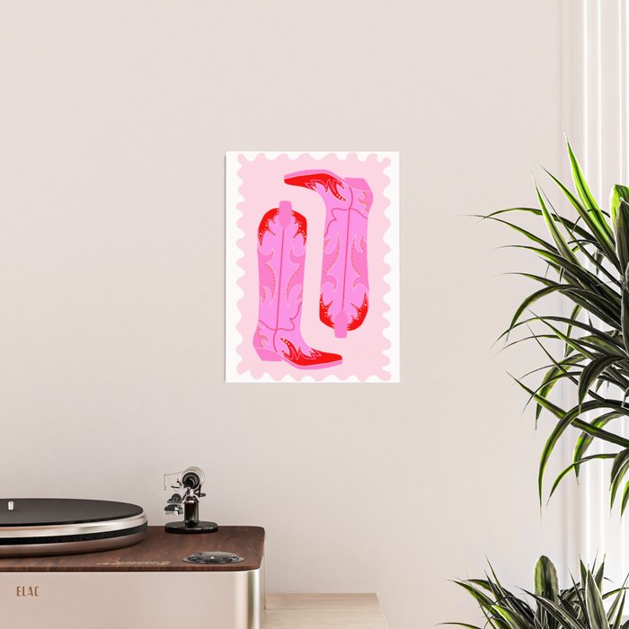 Pink Cowboy Boots Poster Gallery Image 2