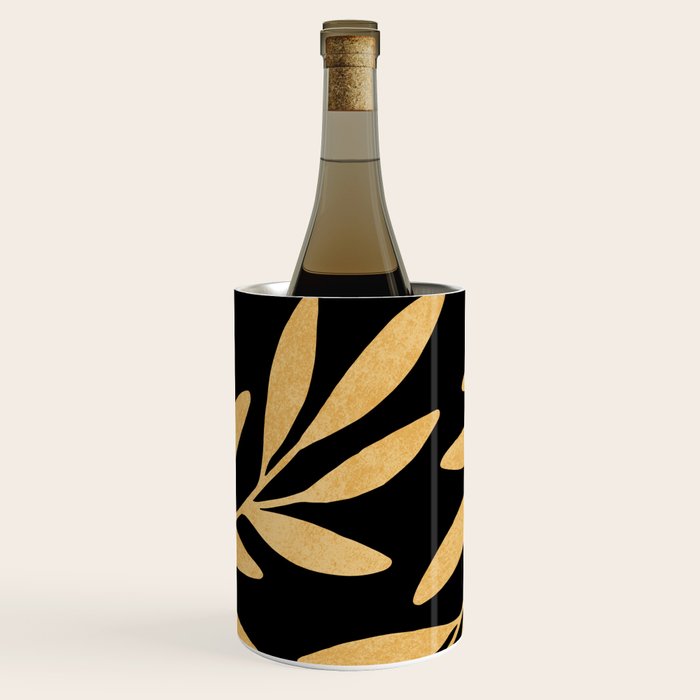 Leaves - Gold Black Wine Chiller Gallery Image 1
