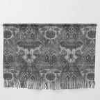 Gothic Halloween Damask - grayscale  Wall Hanging Gallery Image 1