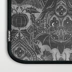 Gothic Halloween Damask - grayscale  Laptop Sleeve Gallery Image 3