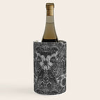 Gothic Halloween Damask - grayscale  Wine Chiller Gallery Image 3