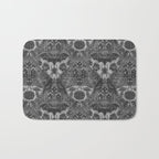 Gothic Halloween Damask - grayscale  Bath Mat Gallery Image 1