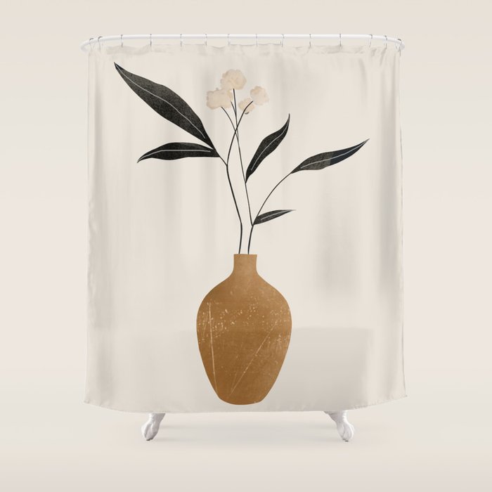 minimal plant 70 Shower Curtain Gallery Image 1