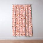 Sunflowers - pink and orange  Window Curtain Gallery Image 3