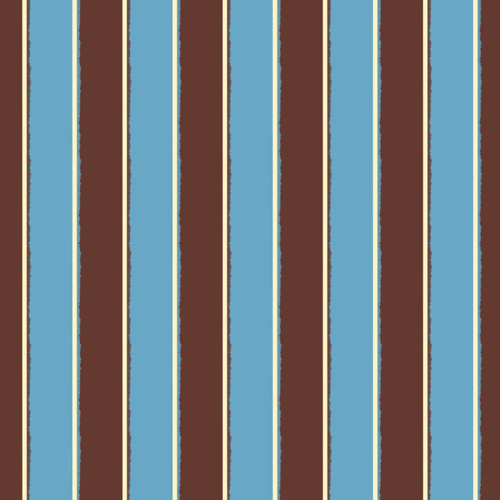 Eclectic Watercolor Paper Stripes Vertical Pattern Blue Brown Cream Coffee Mug Gallery Image 2